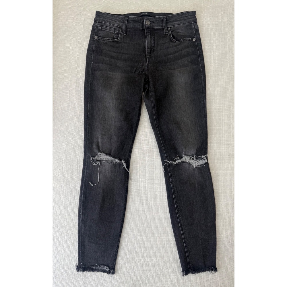 Joe's Jeans Skinny Ankle Womens 28 Distressed Knee Frayed Hem Excellent